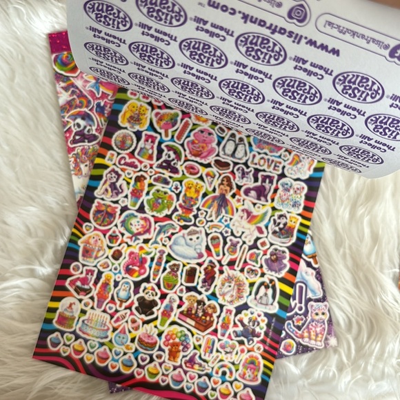 Lisa Frank Bundle 🌈 - 5 magnetics & 2 sticker books - Picture 3 of 8